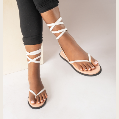 XANDRA WRAP AROUND THONG SANDALS