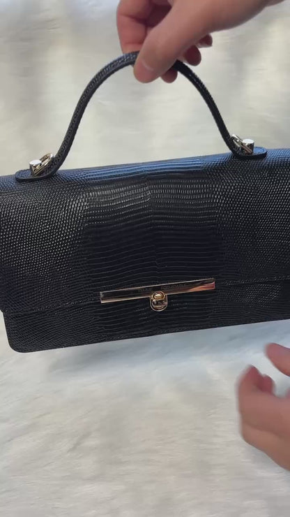 FEMME FORMIDABLE LIZARD PRINT PURSE